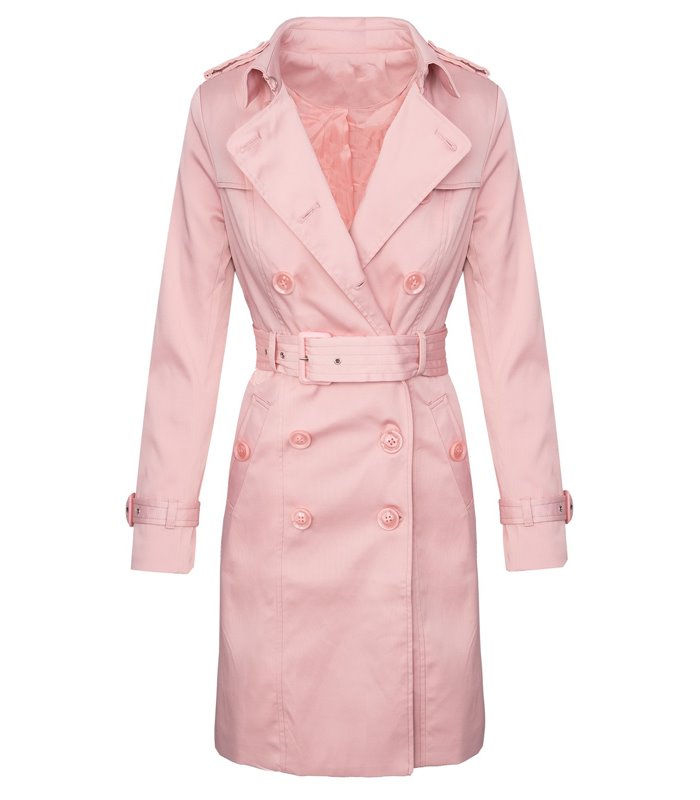 Damen Trenchcoat Mantel Vintage-Style D-312