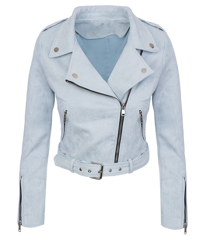 Damen Übergangsjacke in Wildleder-Optik D-313