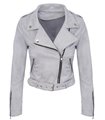 Damen Übergangsjacke in Wildleder-Optik D-313