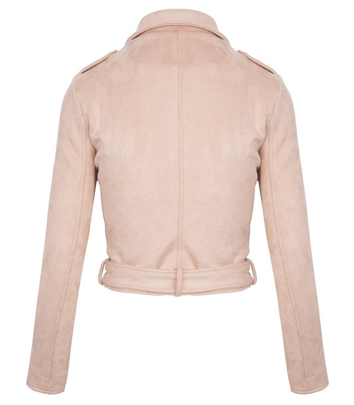 Damen Übergangsjacke in Wildleder-Optik D-313