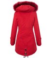 Damen Winterjacke Parka Kapuze mit Kunstfellkragen D-345