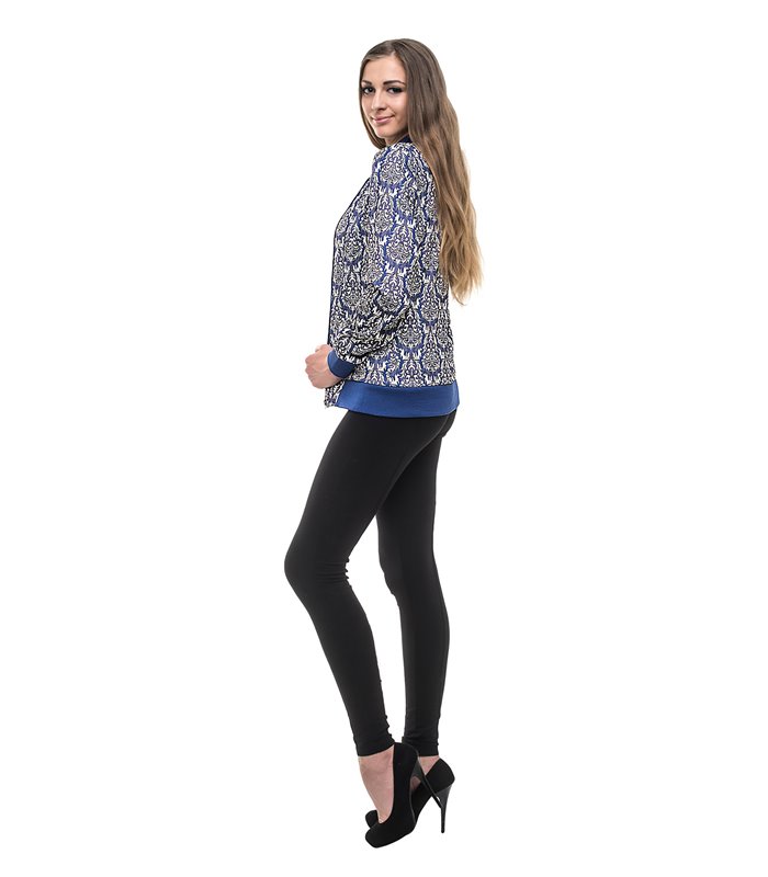Damen Übergangs Jacke Paisleymuster Damenjacke Kurz Sommerjacke