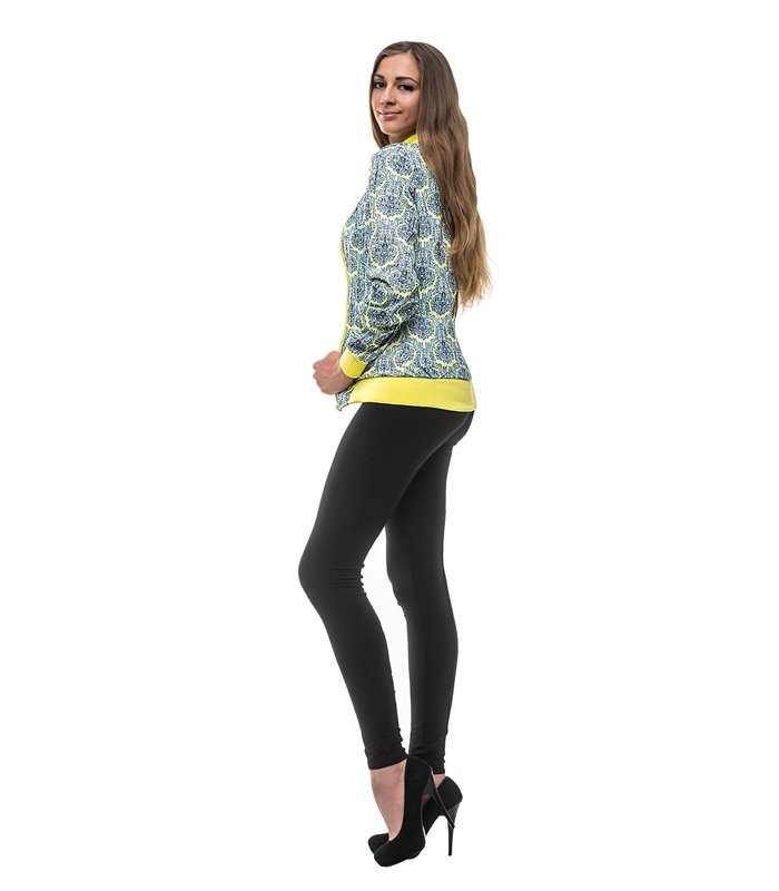 Damen Übergangs Jacke Paisleymuster Damenjacke Kurz Sommerjacke