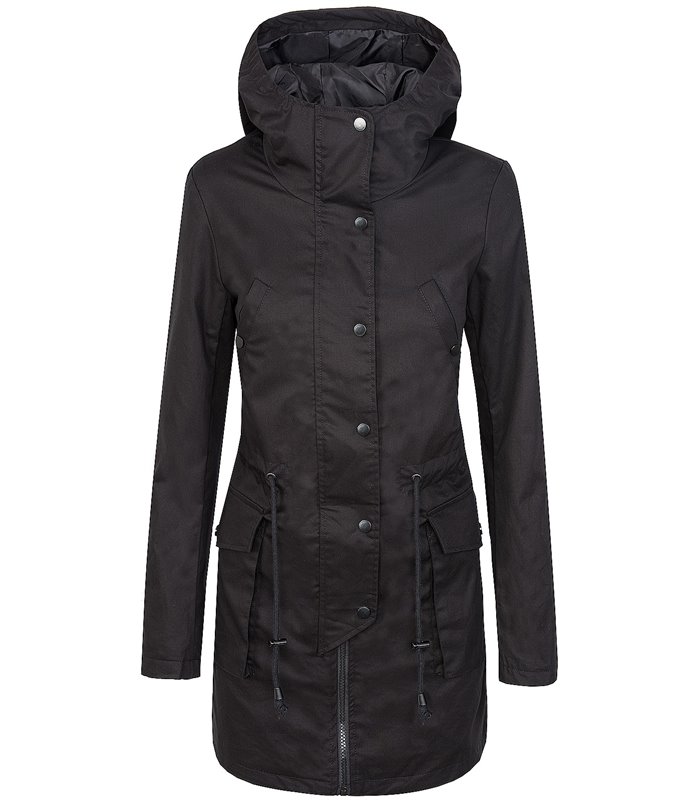 Damen Übergangsjacke Mantel Windbreaker Jacke Damenjacke Rosa Schwarz D-368