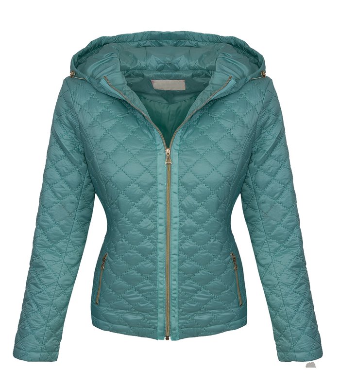 Damen Steppjacke mit Kapuze D-383