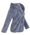 Damen Teddyfell Jacke Fleecejacke mit Kapuze D-384