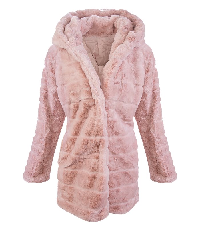 Damen Winter Jacke Teddy-Fleece D-406