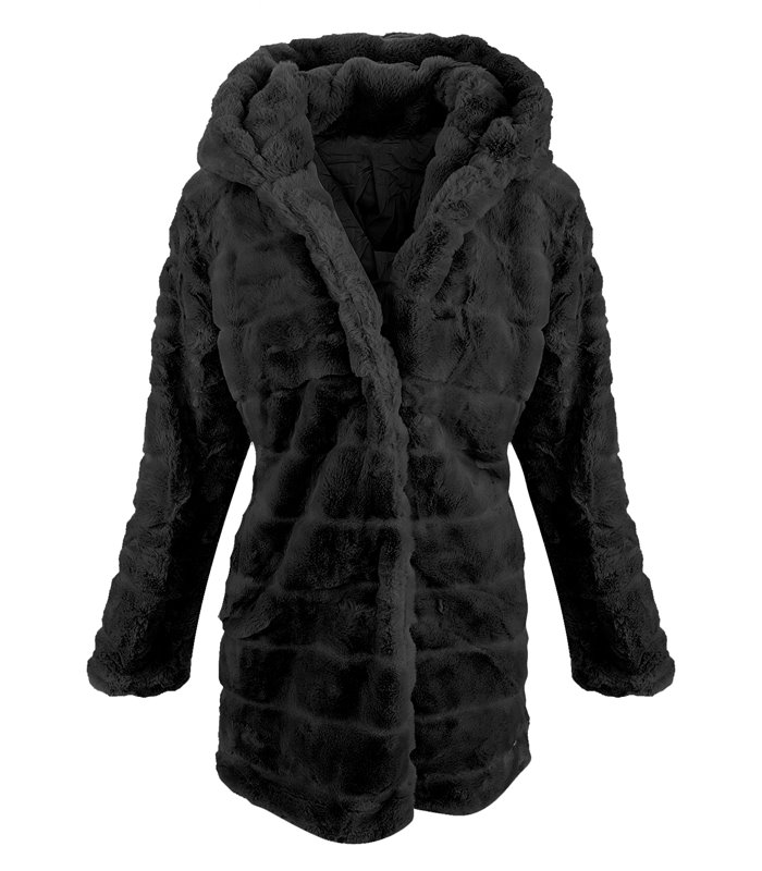 Damen Winter Jacke Teddy-Fleece D-406
