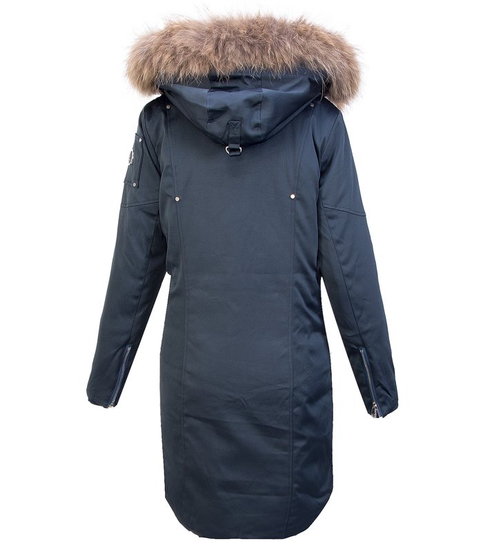 Damen Winter Jacke Parka Damenmantel Kapuze Echtpelz D-410