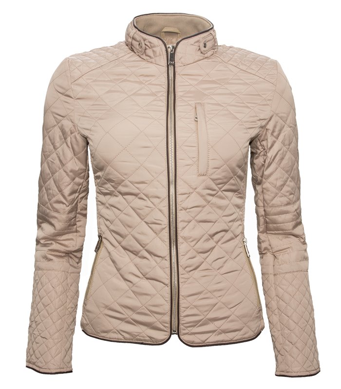 Damen Stepp Jacke Übergangsjacke gesteppte Jacke Kurzjacke Schwarz Rot Beige