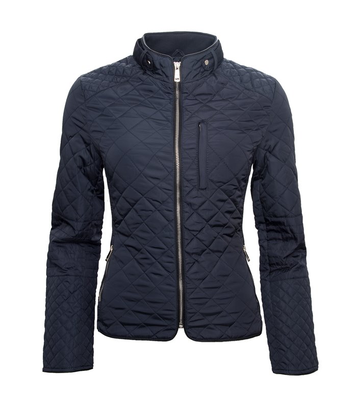 Damen Stepp Jacke Übergangsjacke gesteppte Jacke Kurzjacke Schwarz Rot Beige