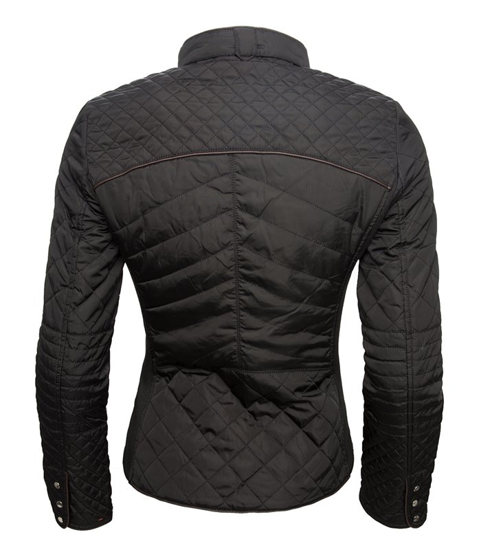 Damen Stepp Jacke Übergangsjacke gesteppte Jacke Kurzjacke Schwarz Rot Beige