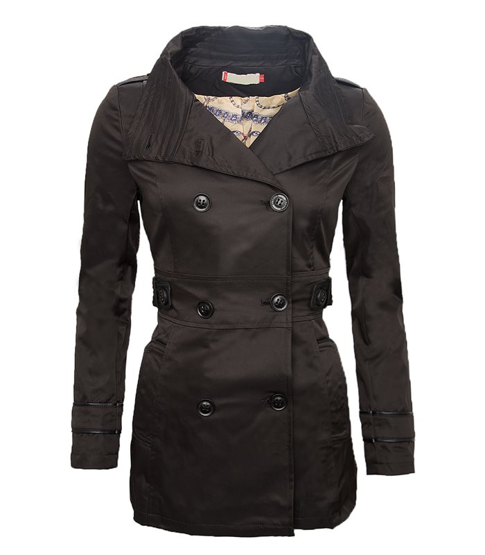 Designer Damen Jacke Übergangsjacke Trenchcoat Mantel Damenmantel
