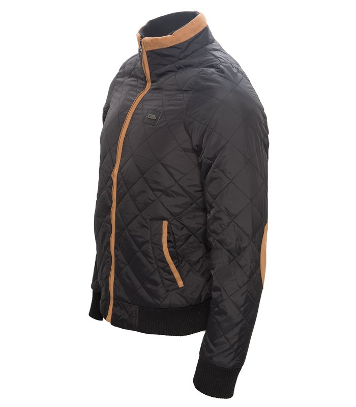 Herren Stepp Jacke Winterjacke Herrenjacke Stehkragen Schwarz Blau