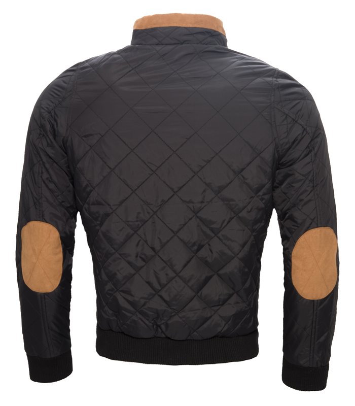 Herren Stepp Jacke Winterjacke Herrenjacke Stehkragen Schwarz Blau