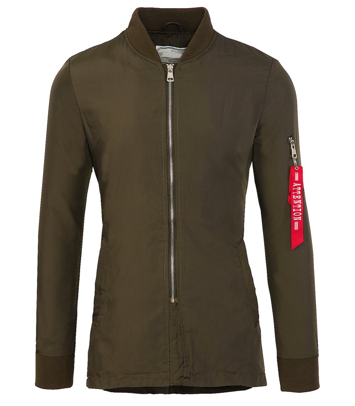 Herren Bomberjacke Harrington Jacke U.S. Army Fliegerjacke Lang