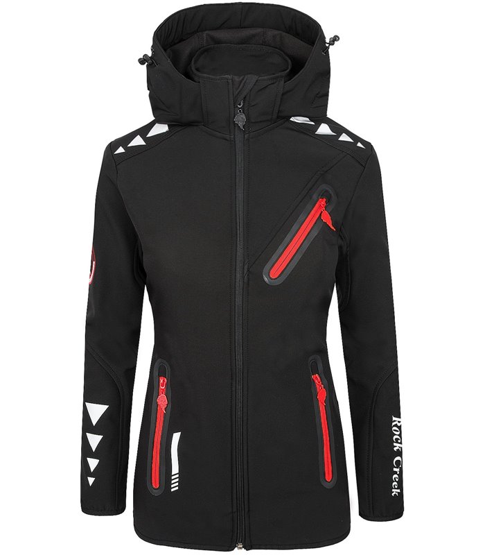 Damen Softshell Jacke Übergangs Jacke Windbreaker Regenjacke