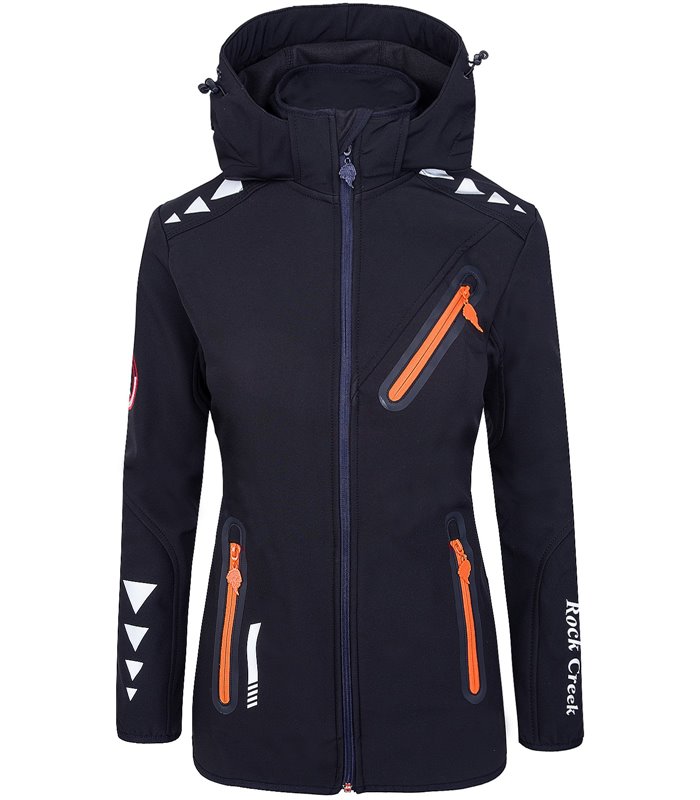Damen Softshell Jacke Übergangs Jacke Windbreaker Regenjacke