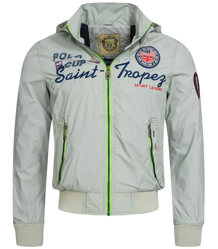 Herren Windjacke Übergangs Jacke Windbreaker mit Kapuze Regenjacke