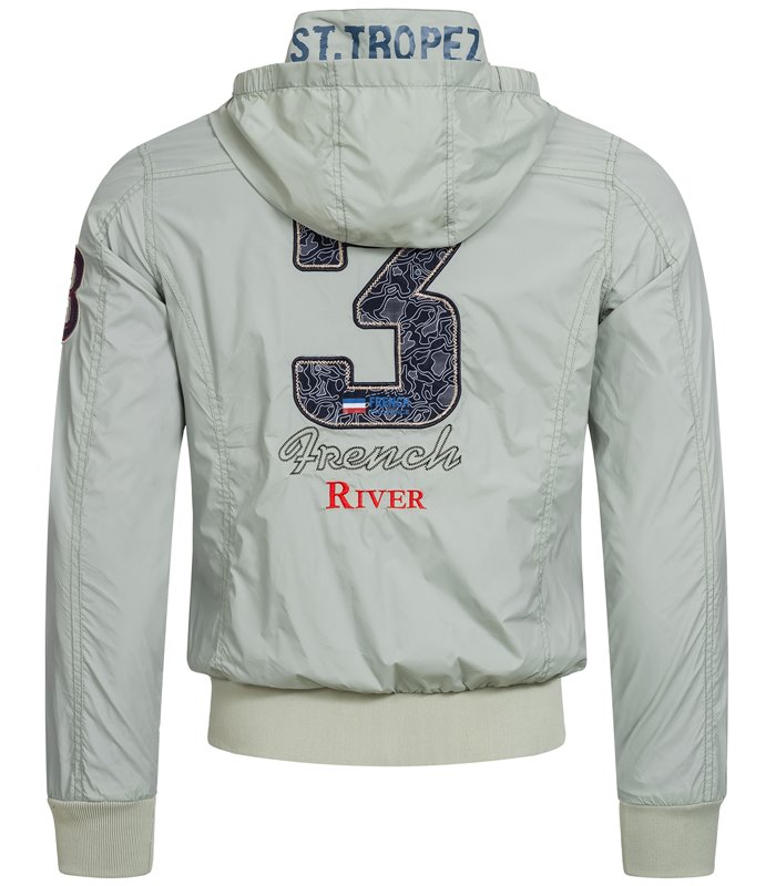 Herren Windjacke Übergangs Jacke Windbreaker mit Kapuze Regenjacke