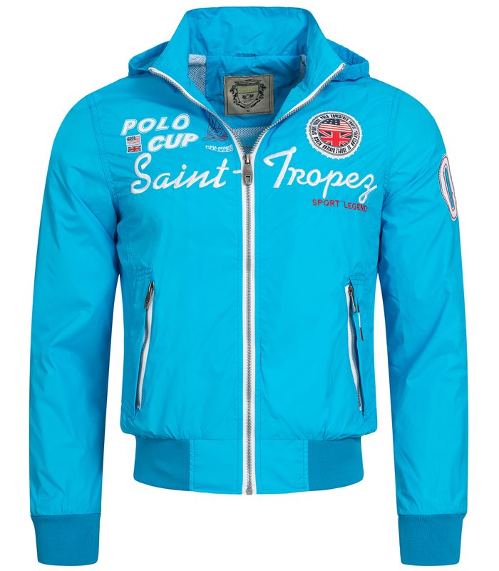 Herren Windjacke Übergangs Jacke Windbreaker mit Kapuze Regenjacke