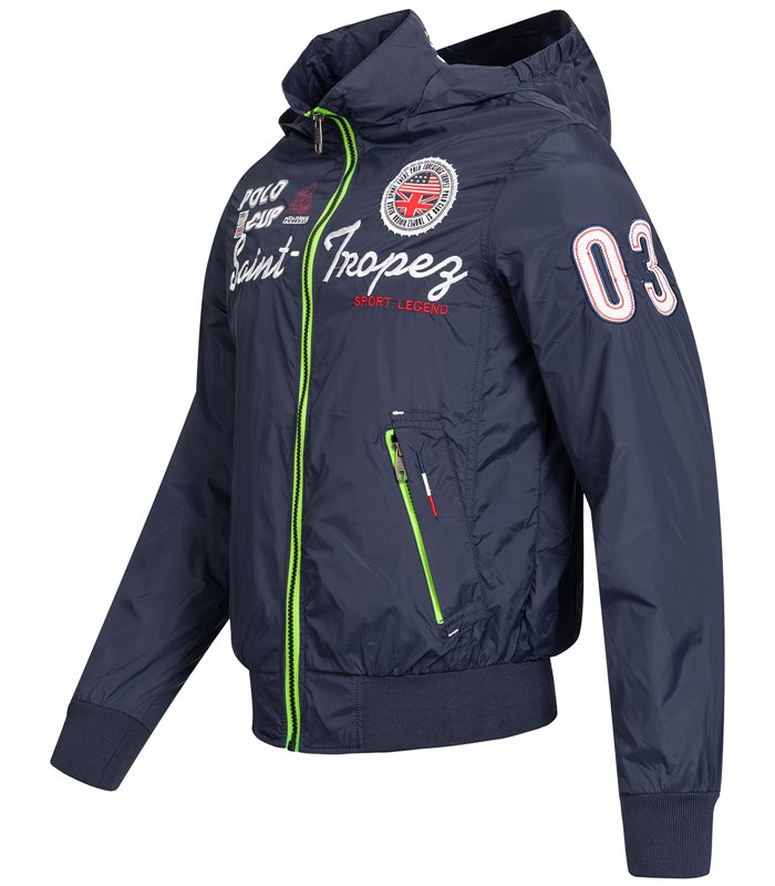 Herren Windjacke Übergangs Jacke Windbreaker mit Kapuze Regenjacke