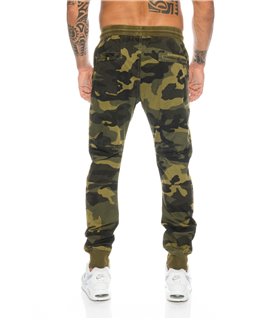 Herren Cargo Hose Armyhose Camouflage Jogghose Gummizug 