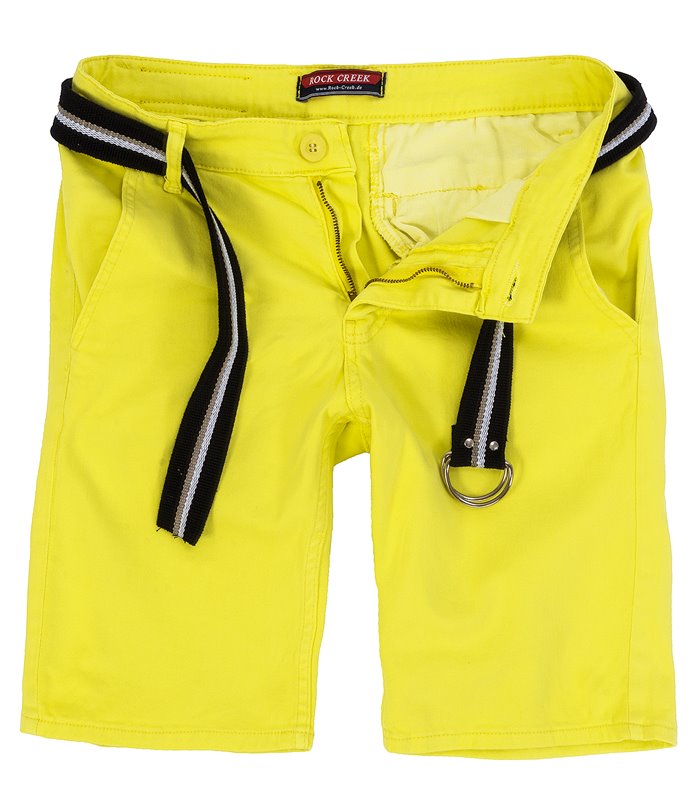 Rock Creek Herren Chino Shorts mit Gürtel RC-2133