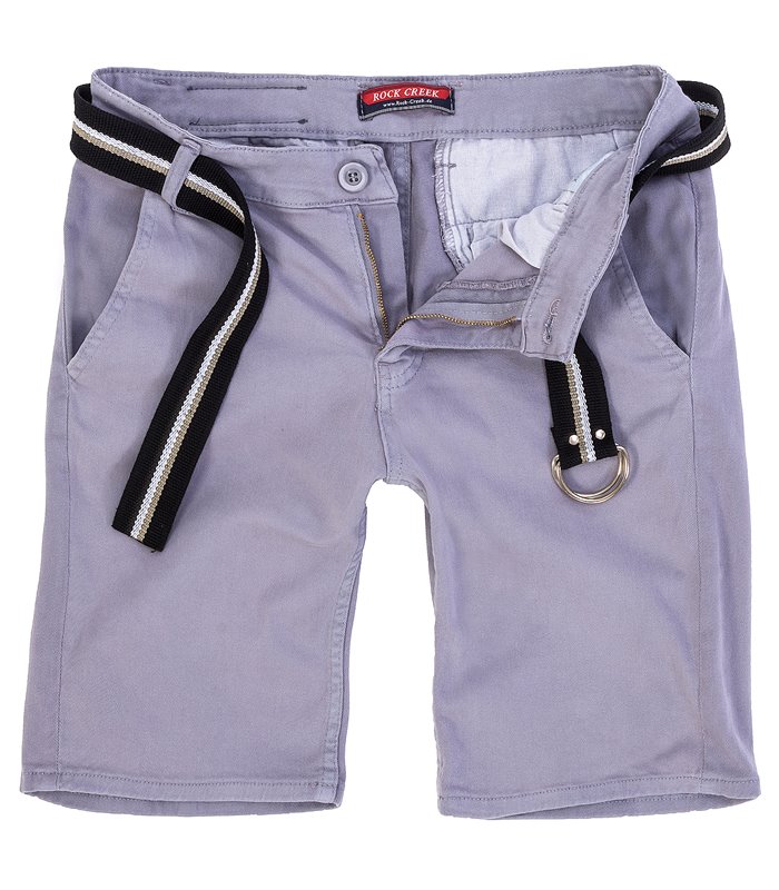 Rock Creek Herren Chino Shorts mit Gürtel RC-2133