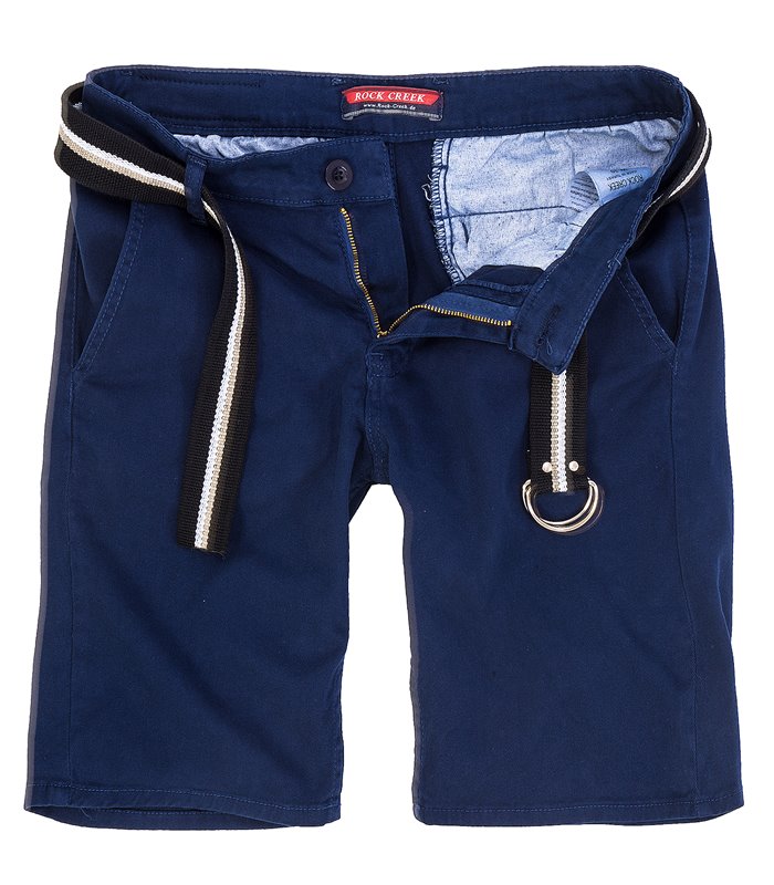 Rock Creek Herren Chino Shorts mit Gürtel RC-2133