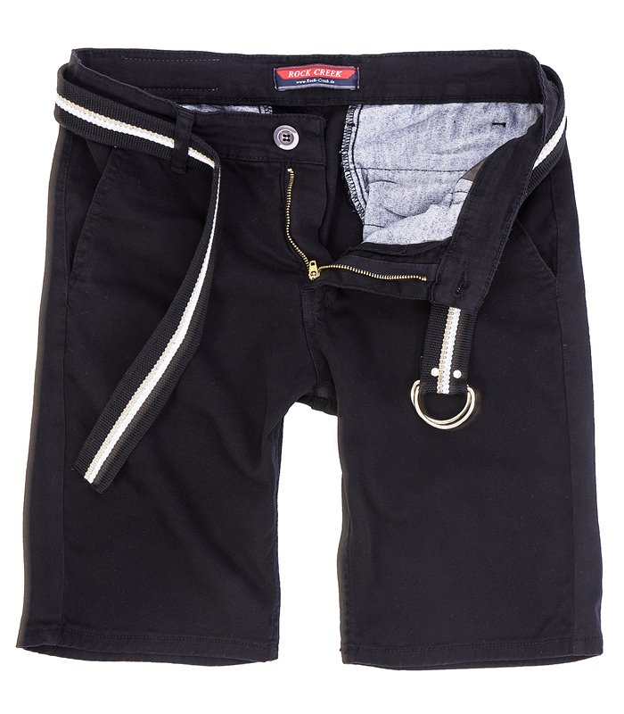 Rock Creek Herren Chino Shorts mit Gürtel RC-2133