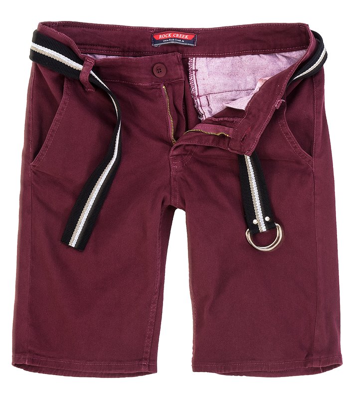 Rock Creek Herren Chino Shorts mit Gürtel RC-2133