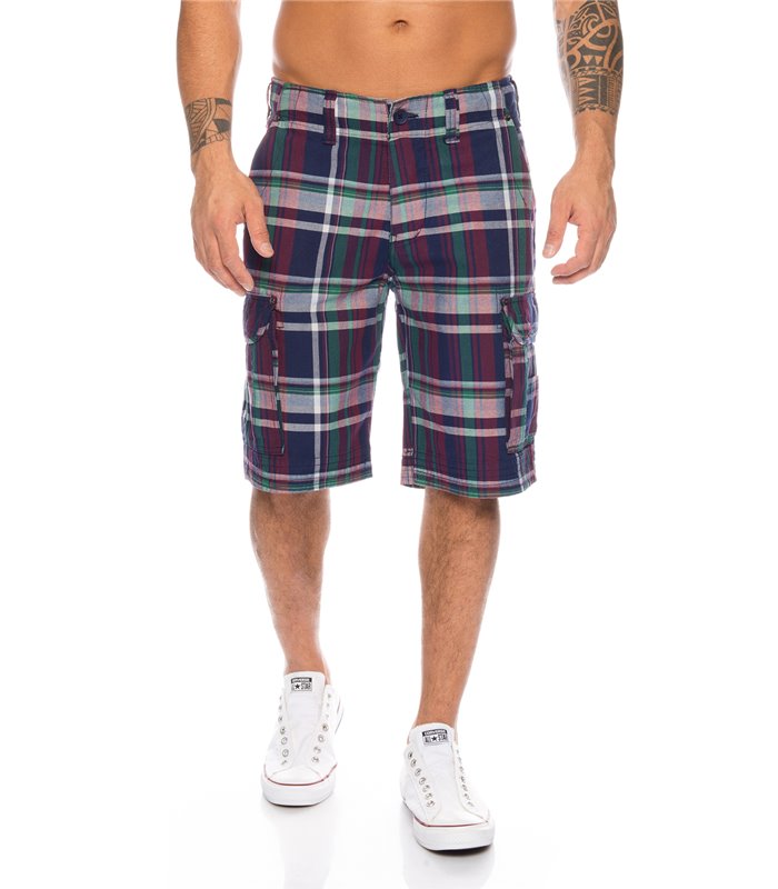 Herren Bermuda Sommer Shorts Hose Capri Karo Shorts Cargo