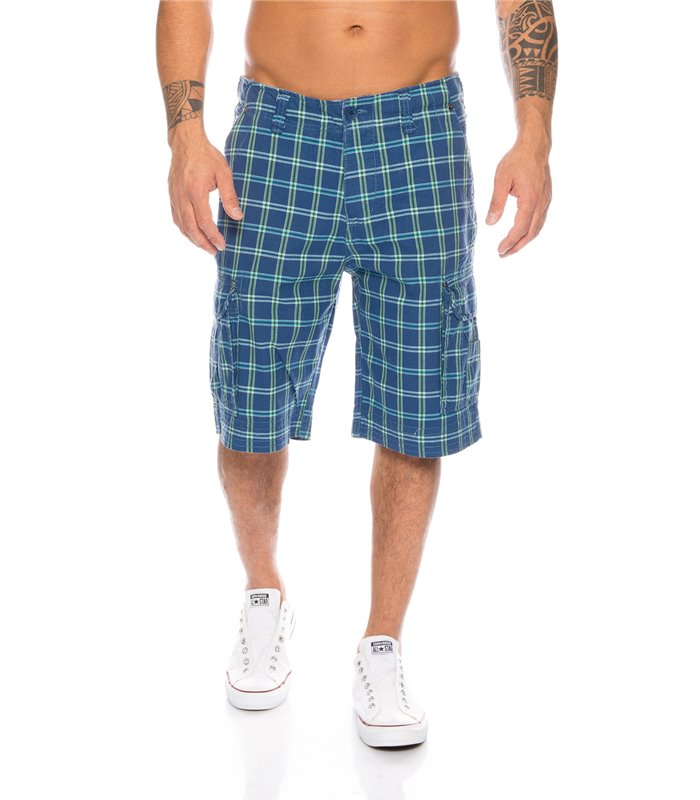 Herren Bermuda Sommer Shorts Hose Capri Karo Shorts Cargo