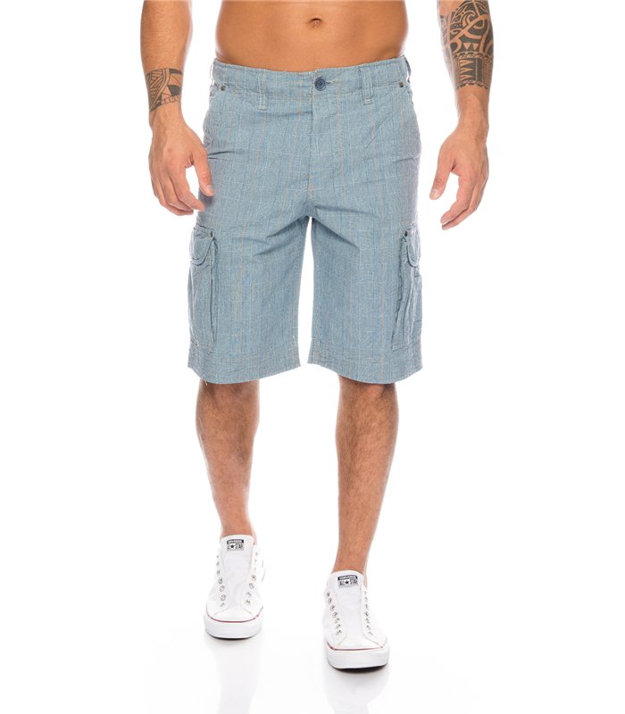 Herren Bermuda Sommer Shorts Hose Capri Karo Shorts Cargo