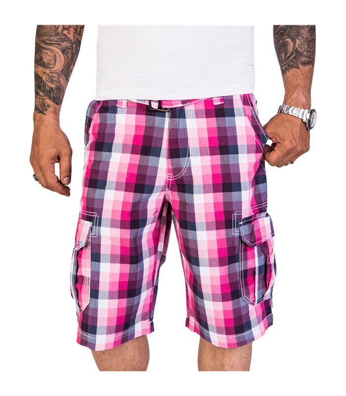 Rock Creek Herren Cargo Shorts Kariert H-185