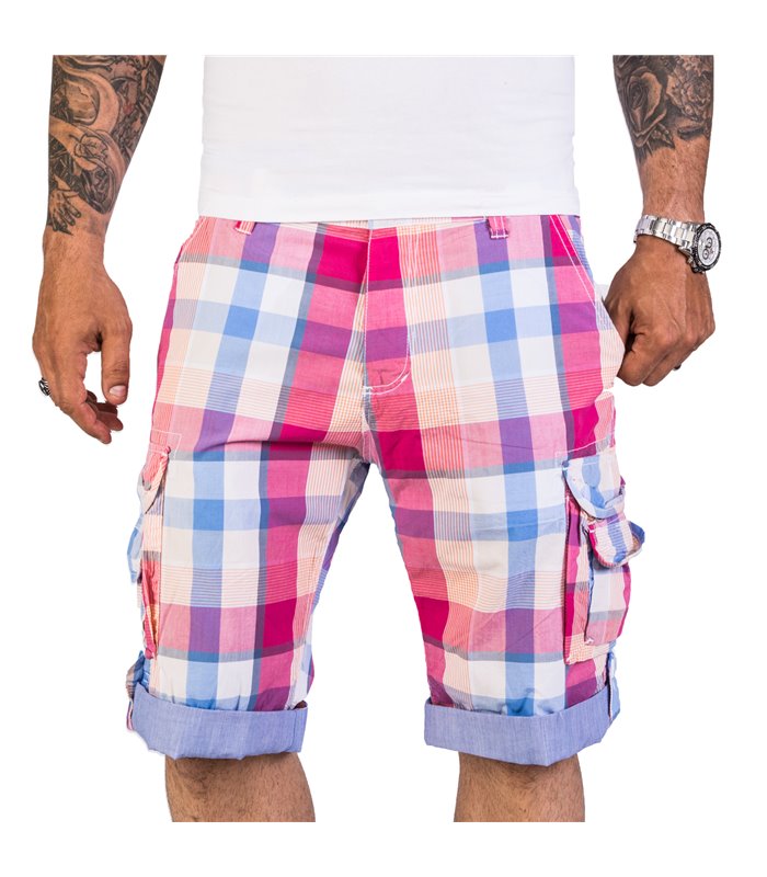 Rock Creek Herren Cargo Shorts Kariert H-186