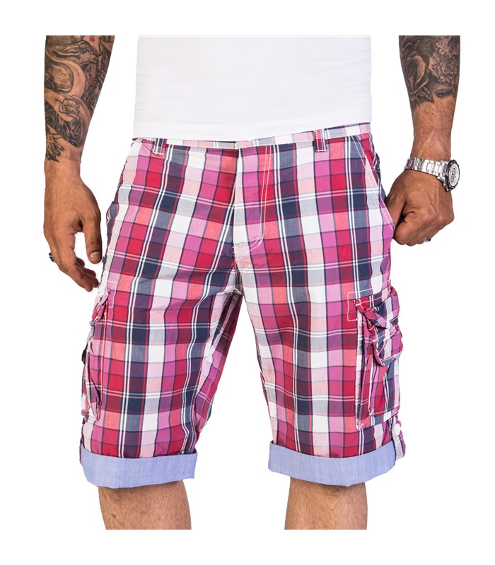 Rock Creek Herren Cargo Shorts Kariert H-186