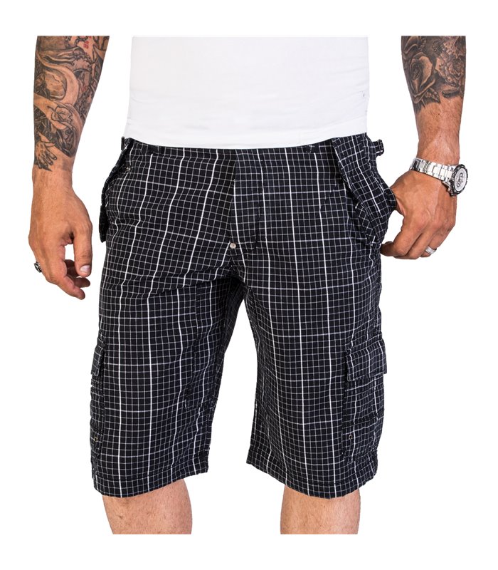 Rock Creek Herren Cargo Shorts Kariert H-188