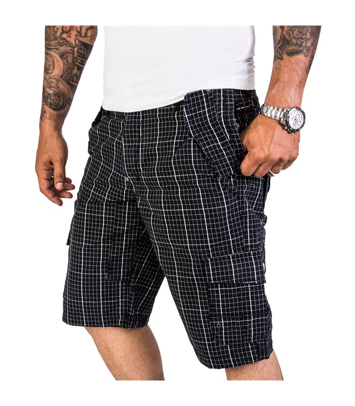 Rock Creek Herren Cargo Shorts Kariert H-188
