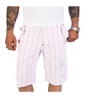Herren Cargo Shorts Kariert H-188
