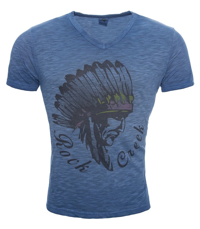 Herren Hemd V Neck Shirts T-Shirt Sommerhemd Kurzarm mit Motiv 