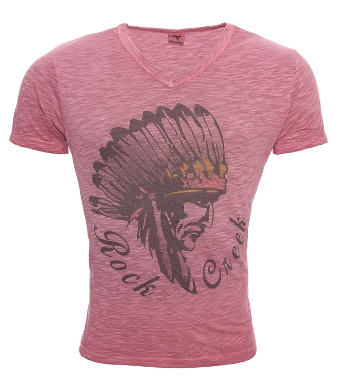Herren Hemd V Neck Shirts T-Shirt Sommerhemd Kurzarm mit Motiv 