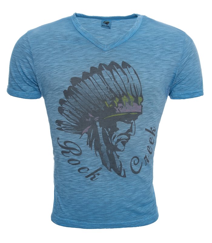 Herren Hemd V Neck Shirts T-Shirt Sommerhemd Kurzarm mit Motiv 