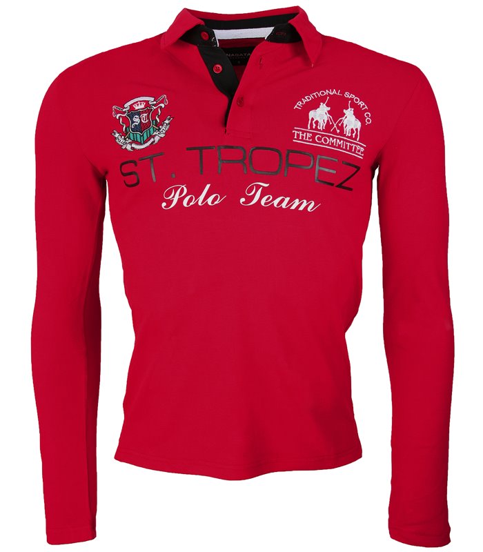 Herren V-Neck Poloshirt Longsleeve AT-260