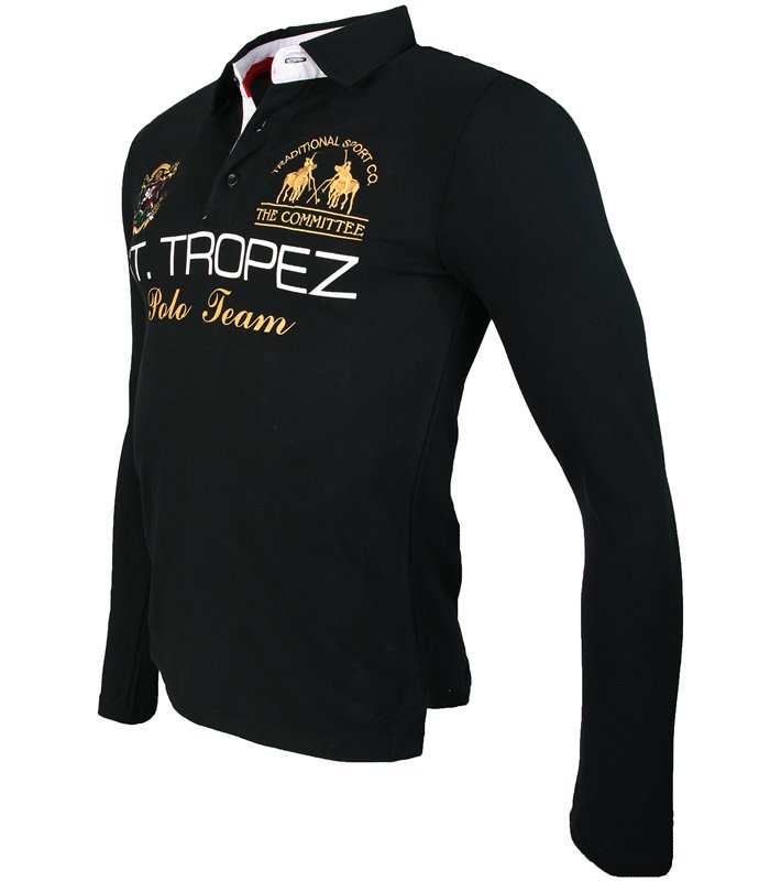 Herren V-Neck Poloshirt Longsleeve AT-260
