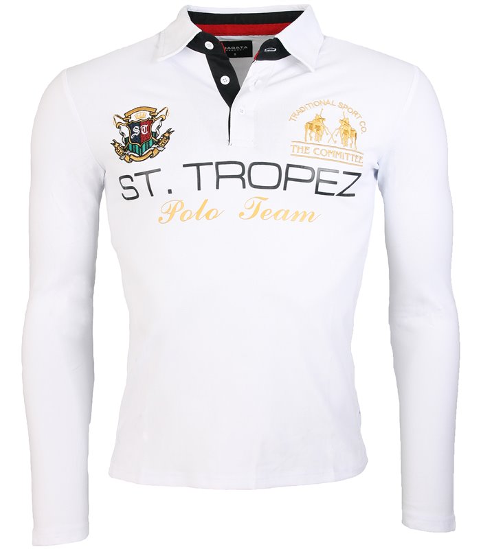 Herren V-Neck Poloshirt Longsleeve AT-260