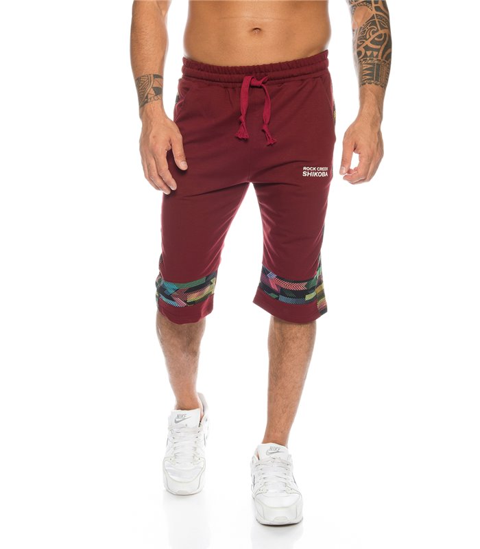SHIKOBA Herren Shorts Bermuda Hose Fitness Trainingsshorts kurz 