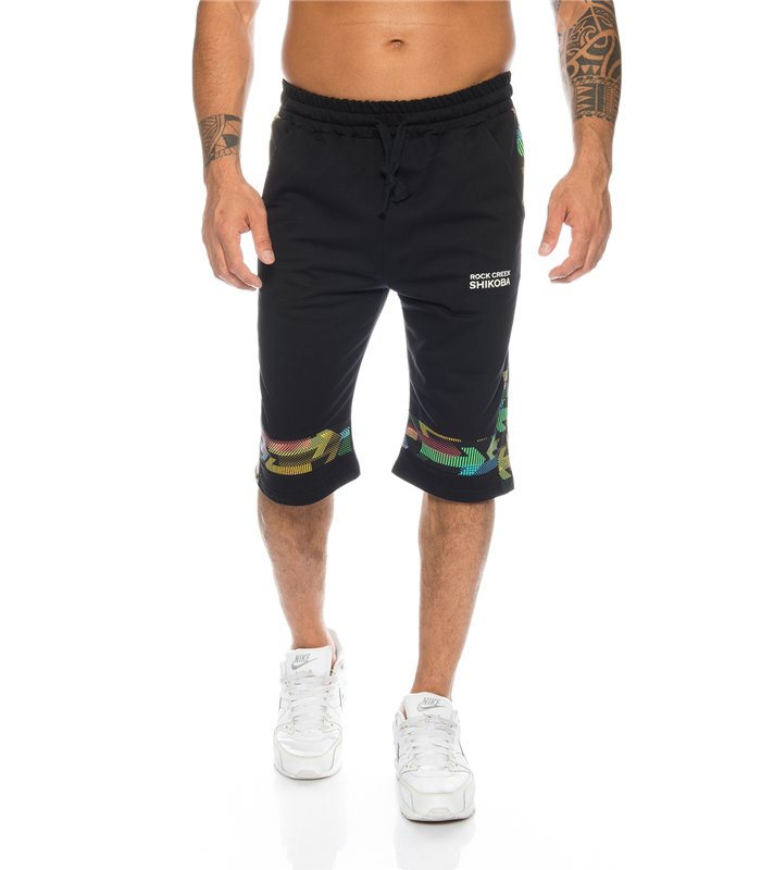 SHIKOBA Herren Shorts Bermuda Hose Fitness Trainingsshorts kurz 