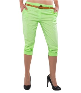 Damen Bermuda Boyfriend Hose 3/4 Capri D-27 